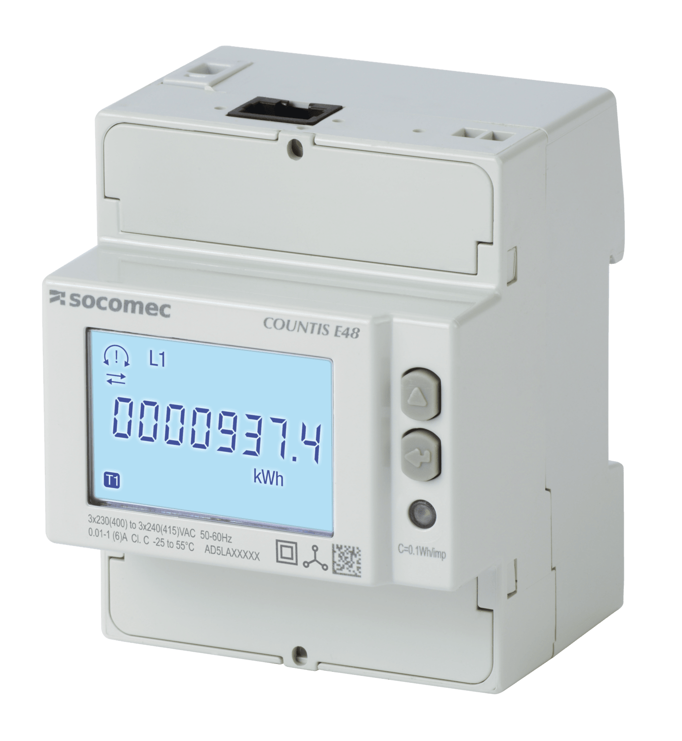 SOCOMEC ELETTROTECNICA - COUNTIS E48 3F TA/1&5A MULTITARIFFA ETHE