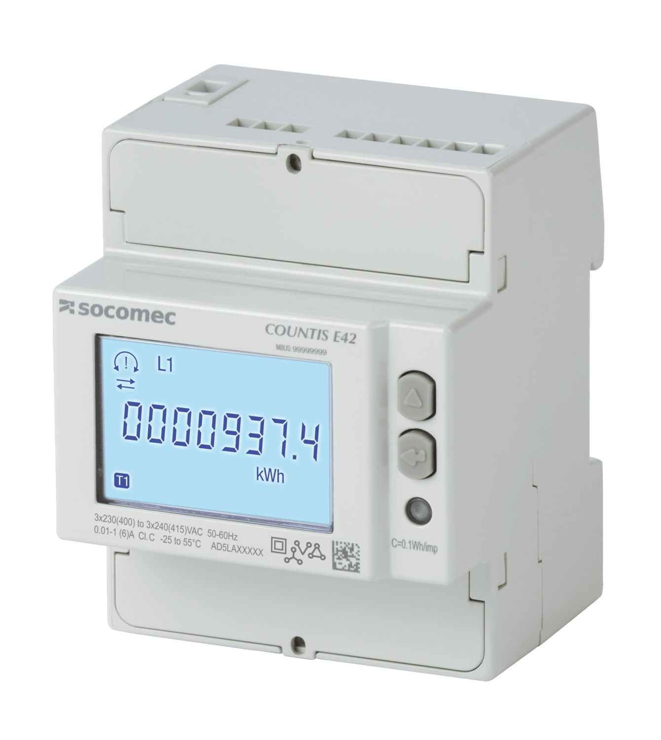 SOCOMEC ELETTROTECNICA - COUNTIS E42 3F TA/1&5A DOPPIA TARIFFA MI