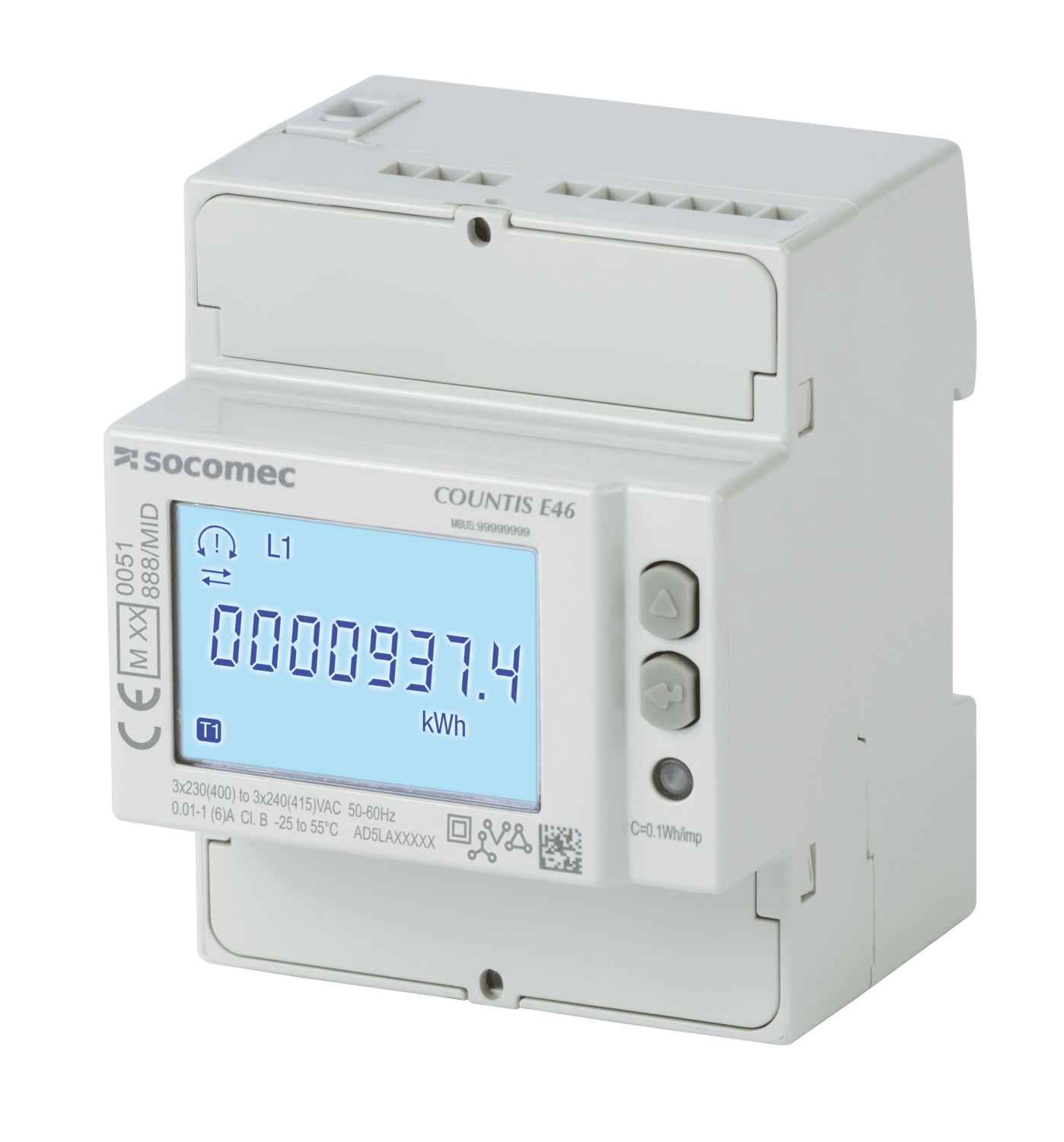 SOCOMEC ELETTROTECNICA - COUNTIS E46 3F TA/1&5A MULTITARIFFA M-BU