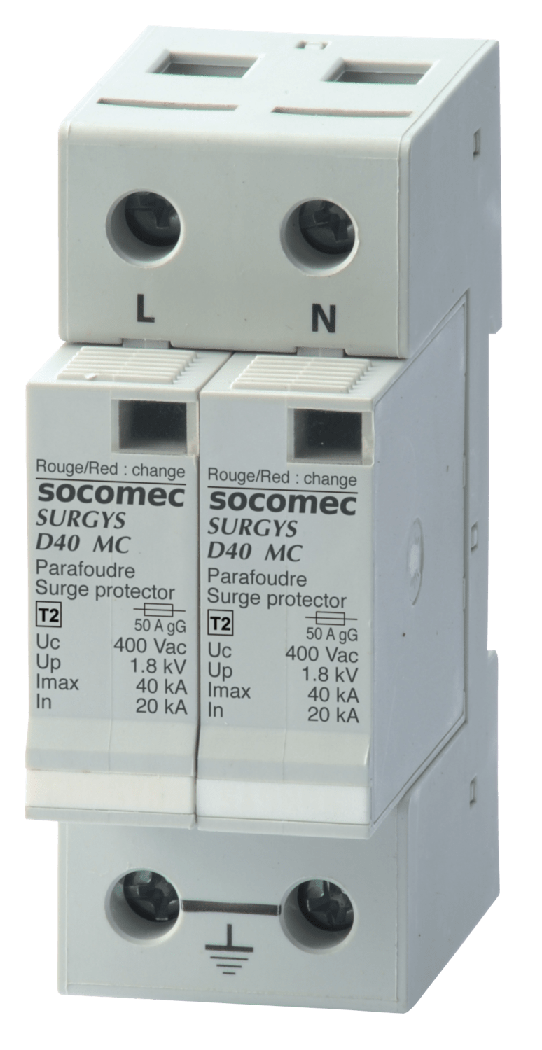 SOCOMEC ELETTROTECNICA - SCARICATORE TIPO 2 SURGYS D40 MC 3P MONO