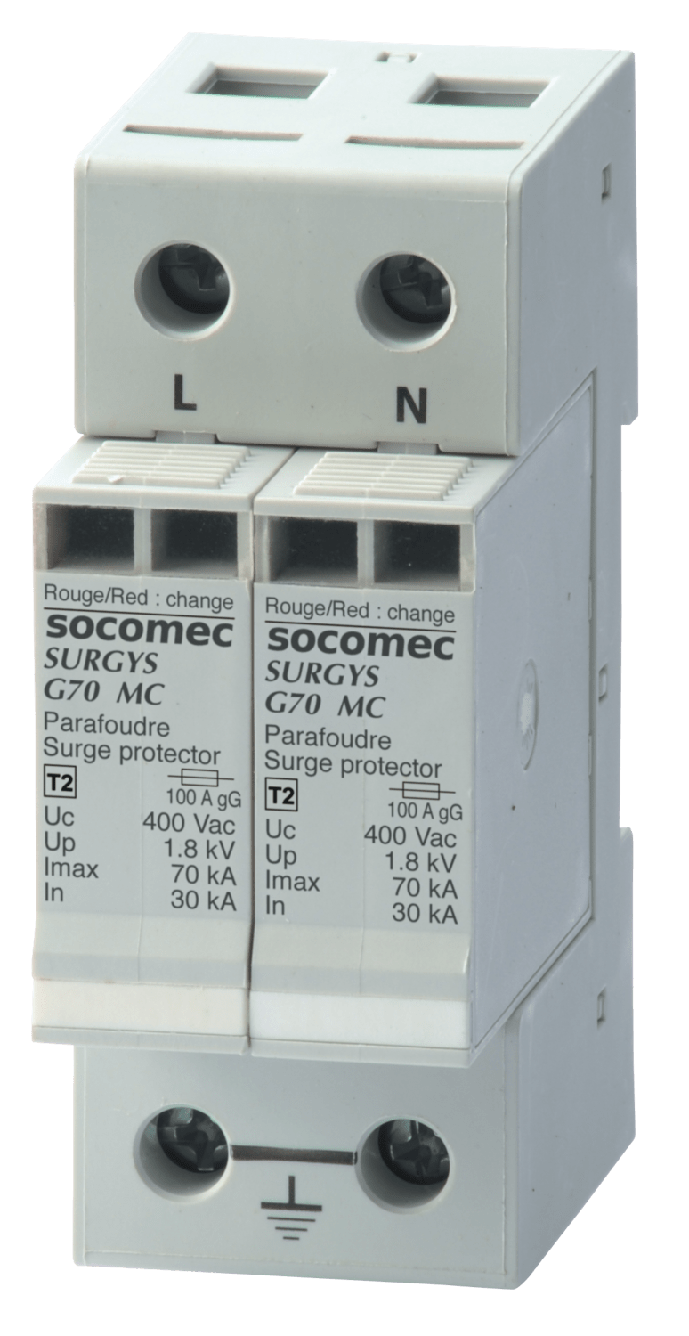SOCOMEC ELETTROTECNICA - SURGYS G70 2P MONOBLOC +REM