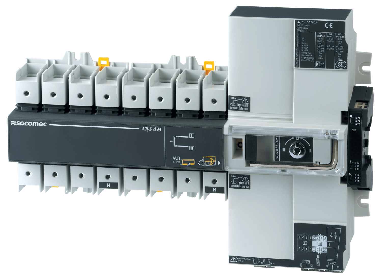 SOCOMEC ELETTROTECNICA - ATYS D M - 4P 63A 230VAC