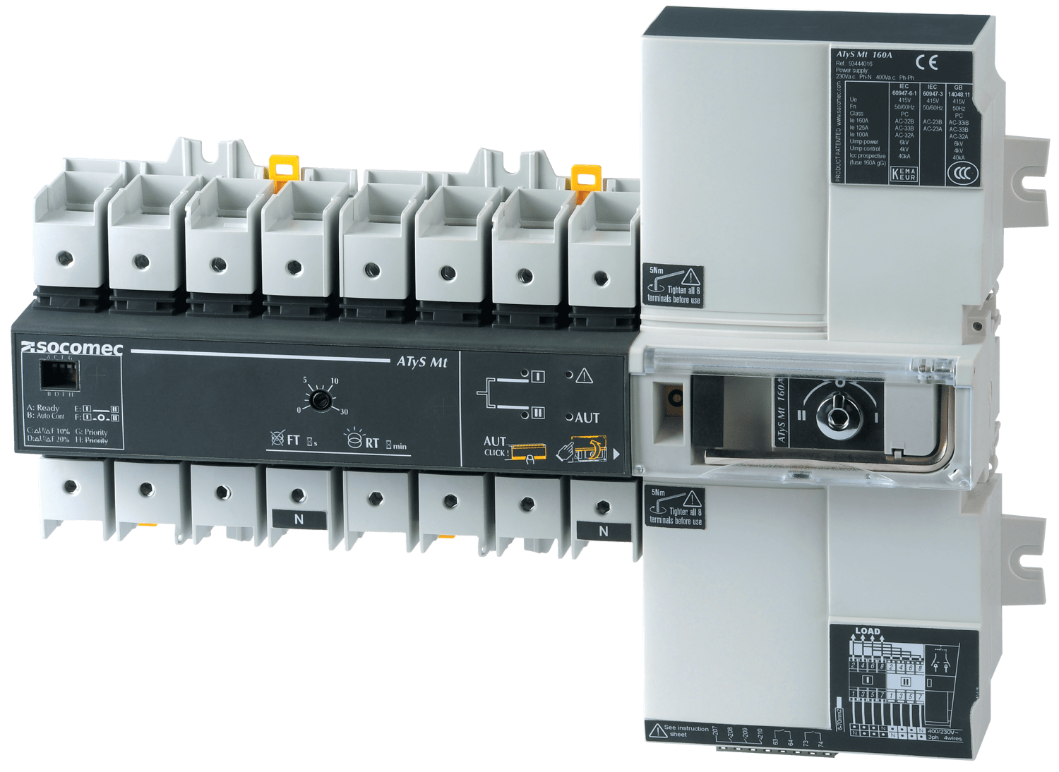 SOCOMEC ELETTROTECNICA - ATYS T M - 4P 125A 230/400VAC