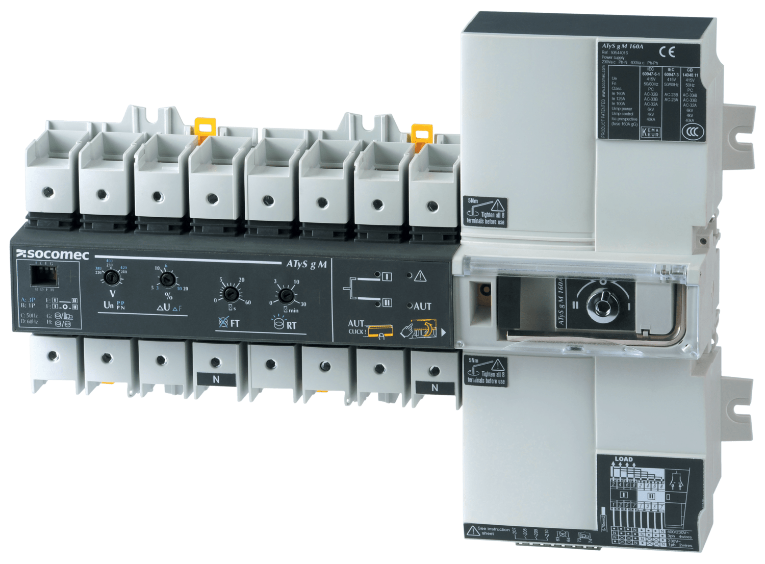 SOCOMEC ELETTROTECNICA - ATYS G M - 4P 100A 230/400VAC