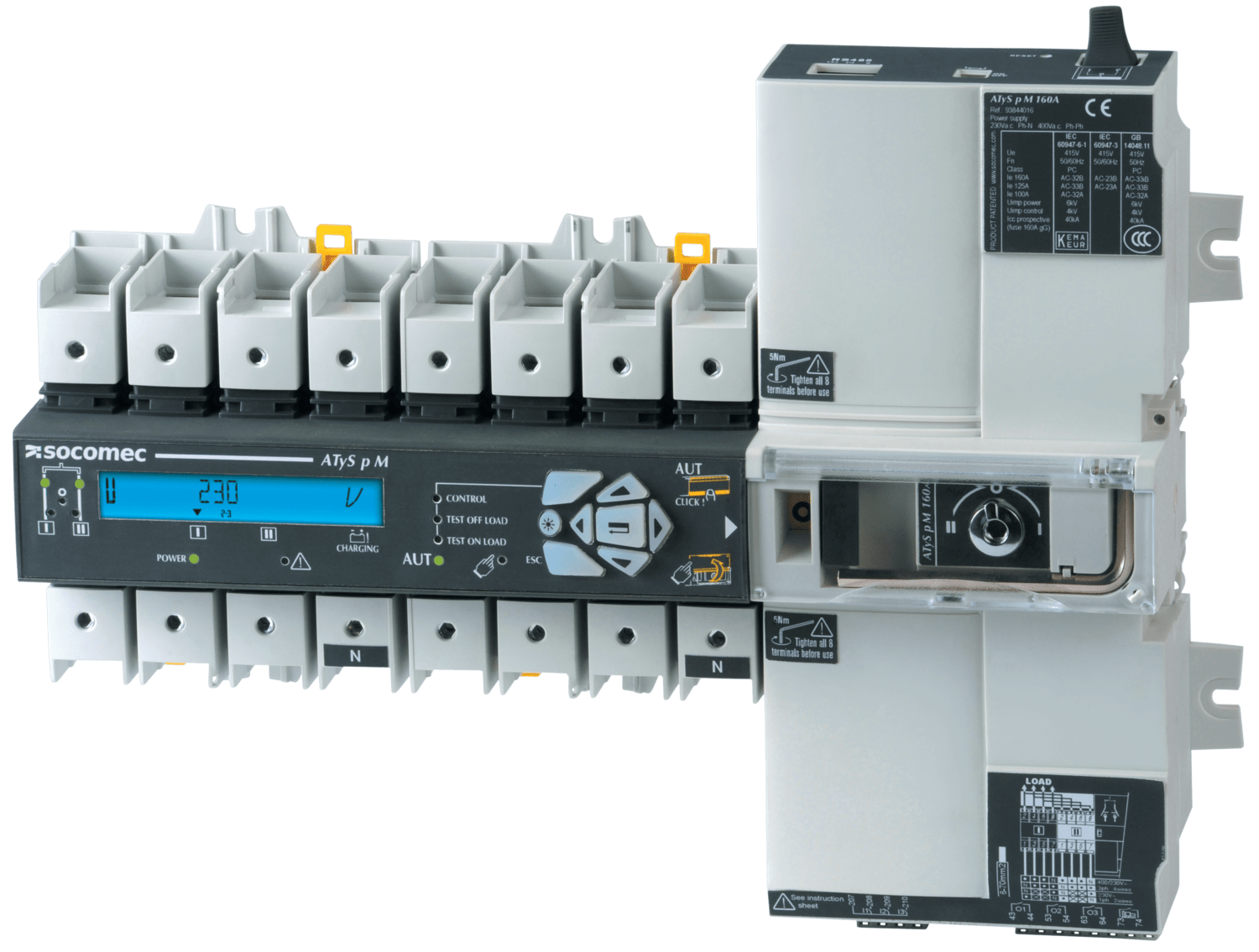 SOCOMEC ELETTROTECNICA - ATYS P M - 4P 125A 230/400VAC