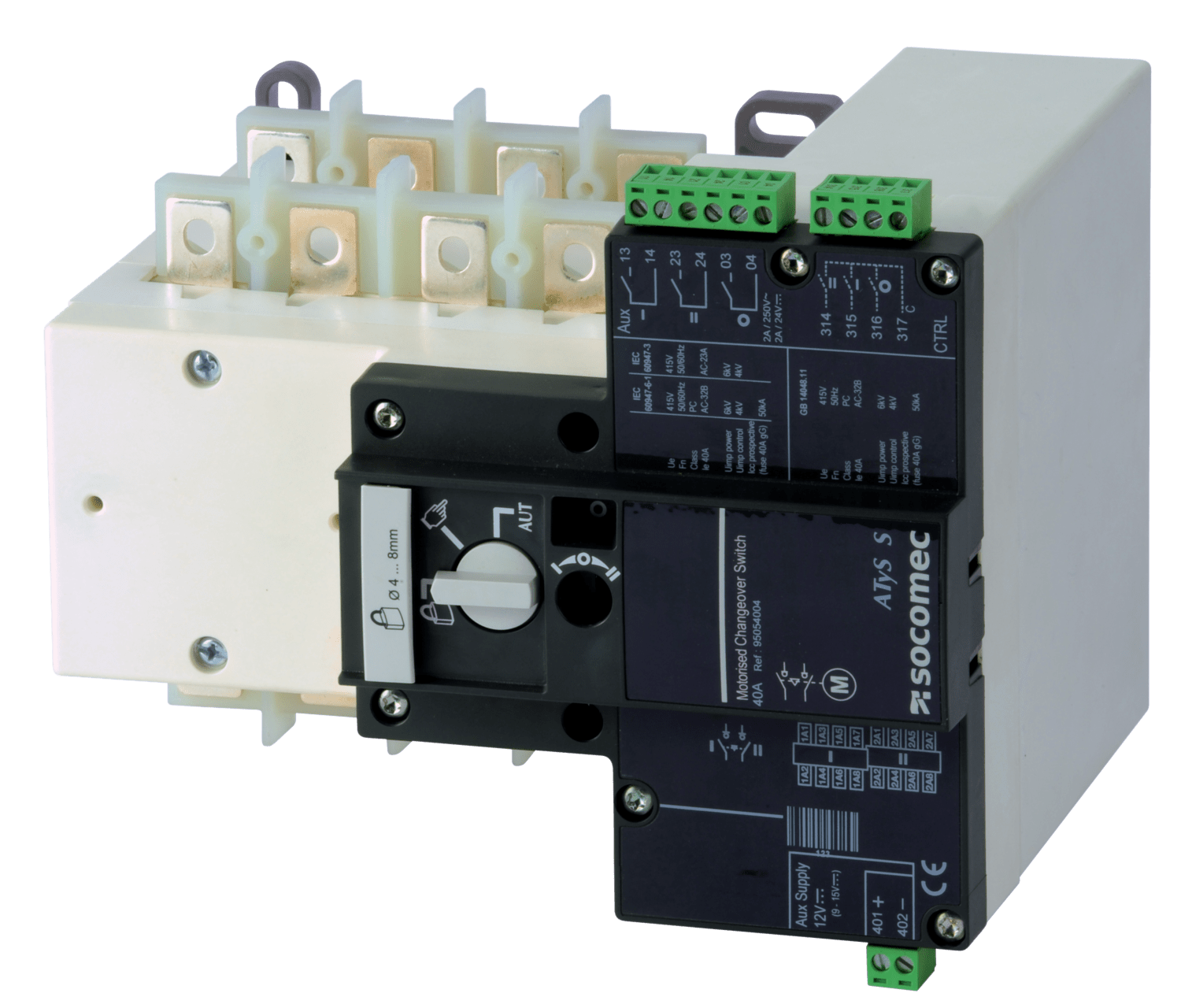 SOCOMEC ELETTROTECNICA - ATYS S 4X125A - ALIM. 12 VDC
