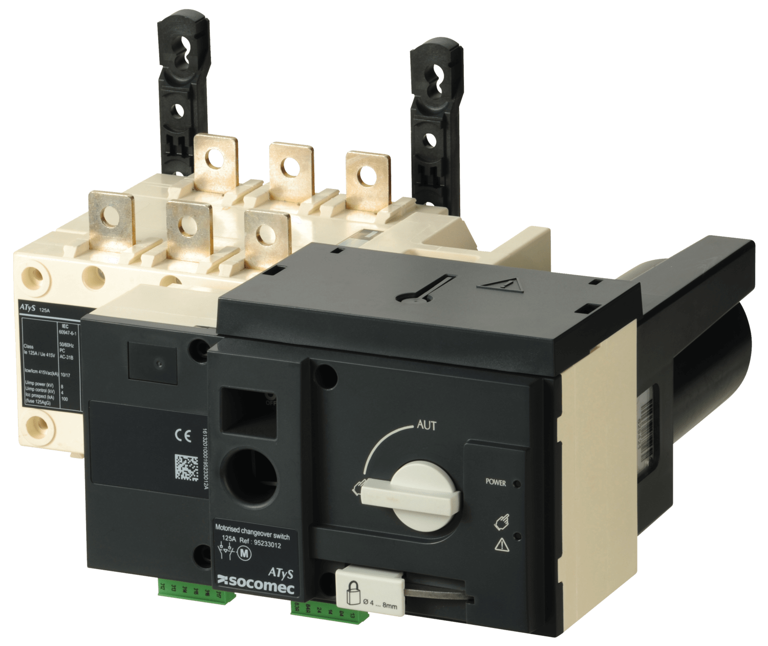 SOCOMEC ELETTROTECNICA - ATYS R 3X125A - ALIM. 230 VAC