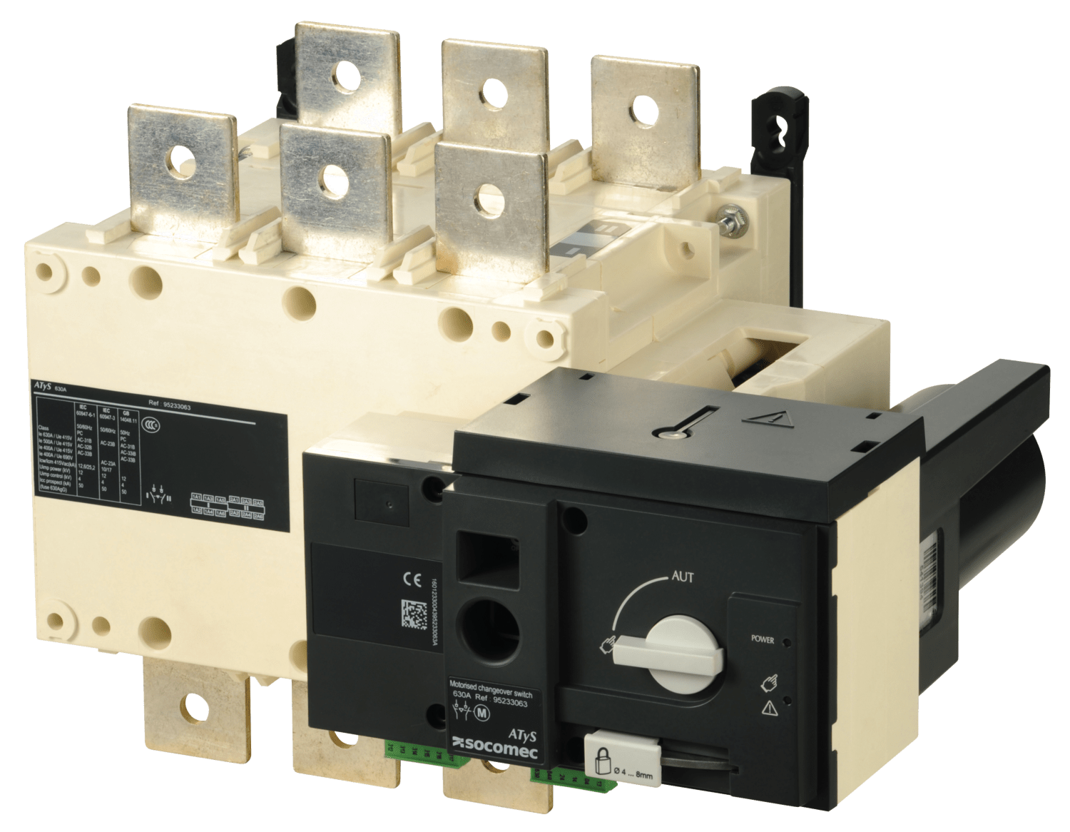 SOCOMEC ELETTROTECNICA - ATYS R 3X500A - ALIM. 230 VAC