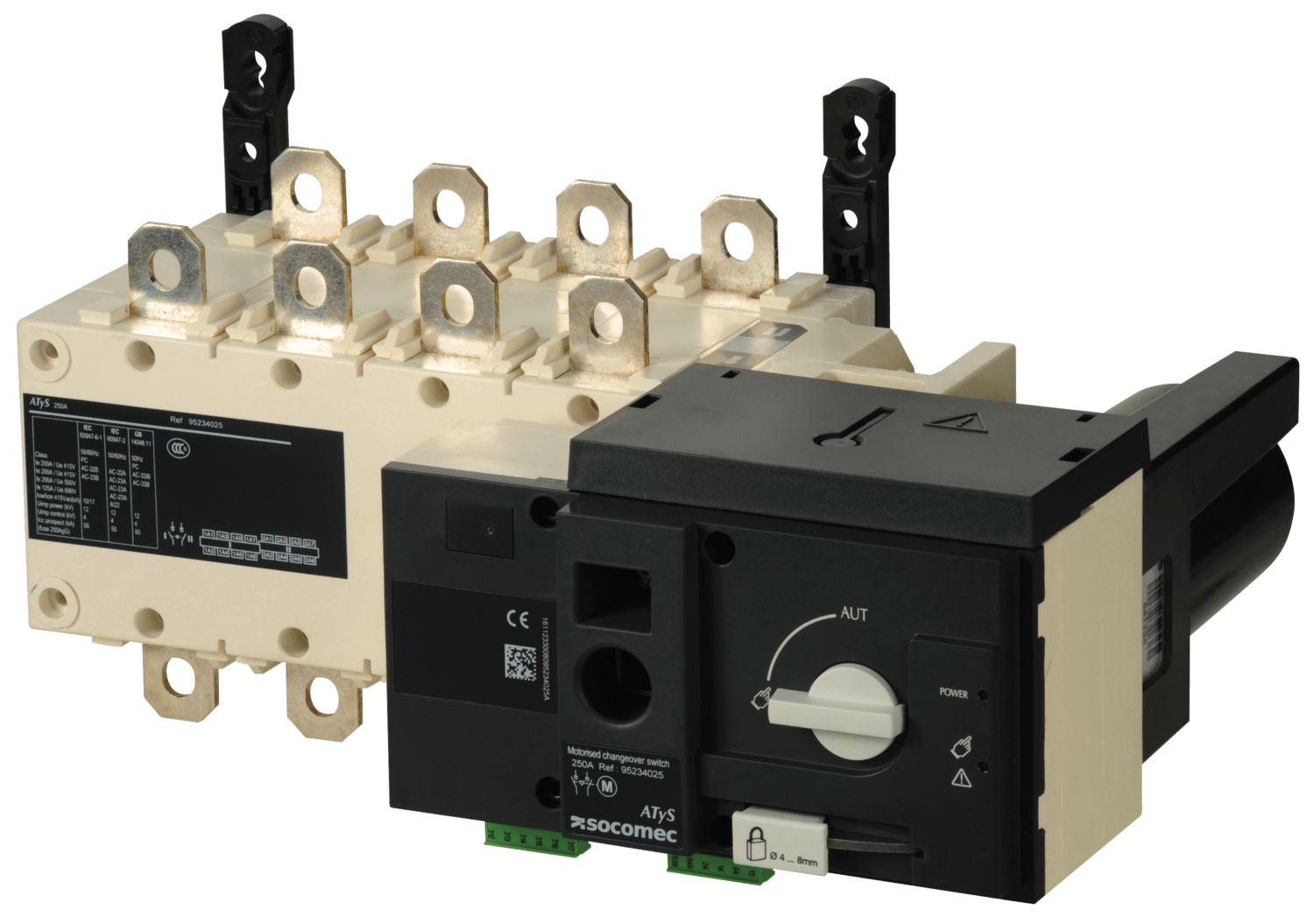 SOCOMEC ELETTROTECNICA - ATYS R 4X250A - ALIM. 230 VAC