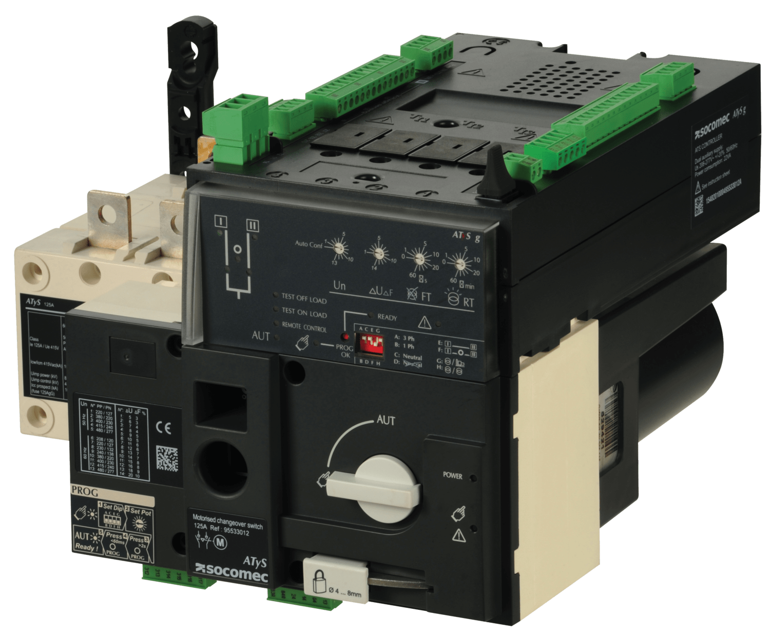 SOCOMEC ELETTROTECNICA - ATYS G 3X125A - ALIM. 230 VAC