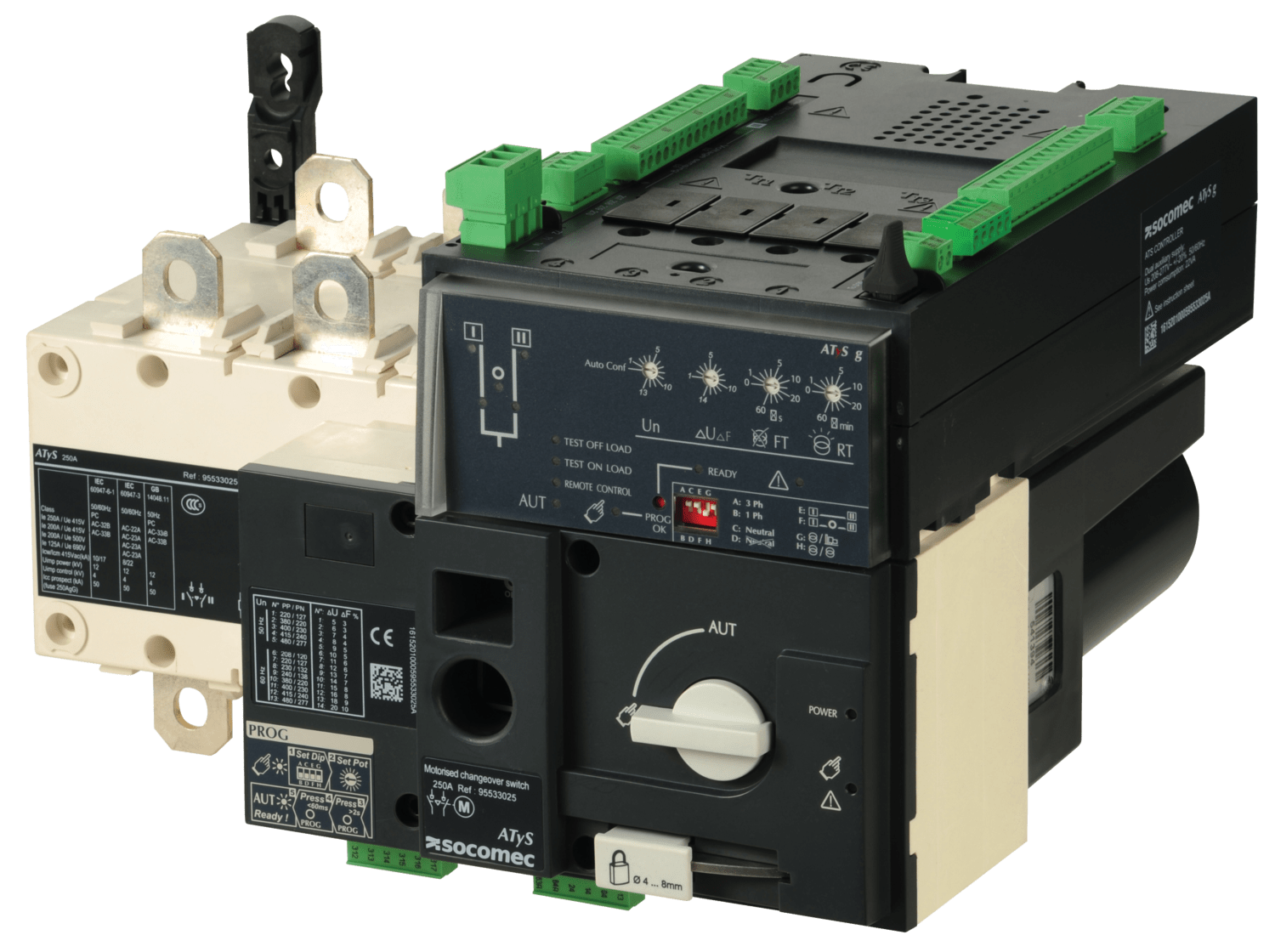 SOCOMEC ELETTROTECNICA - ATYS G 3X250A - ALIM. 230 VAC