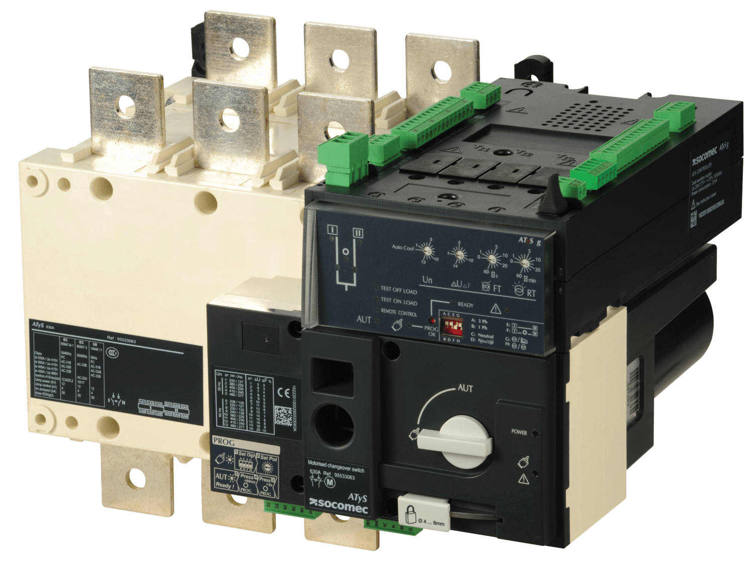 SOCOMEC ELETTROTECNICA - ATYS G 3X500A - ALIM. 230 VAC