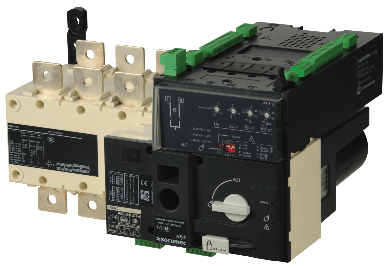 SOCOMEC ELETTROTECNICA - ATYS G 4X400A - ALIM. 230 VAC