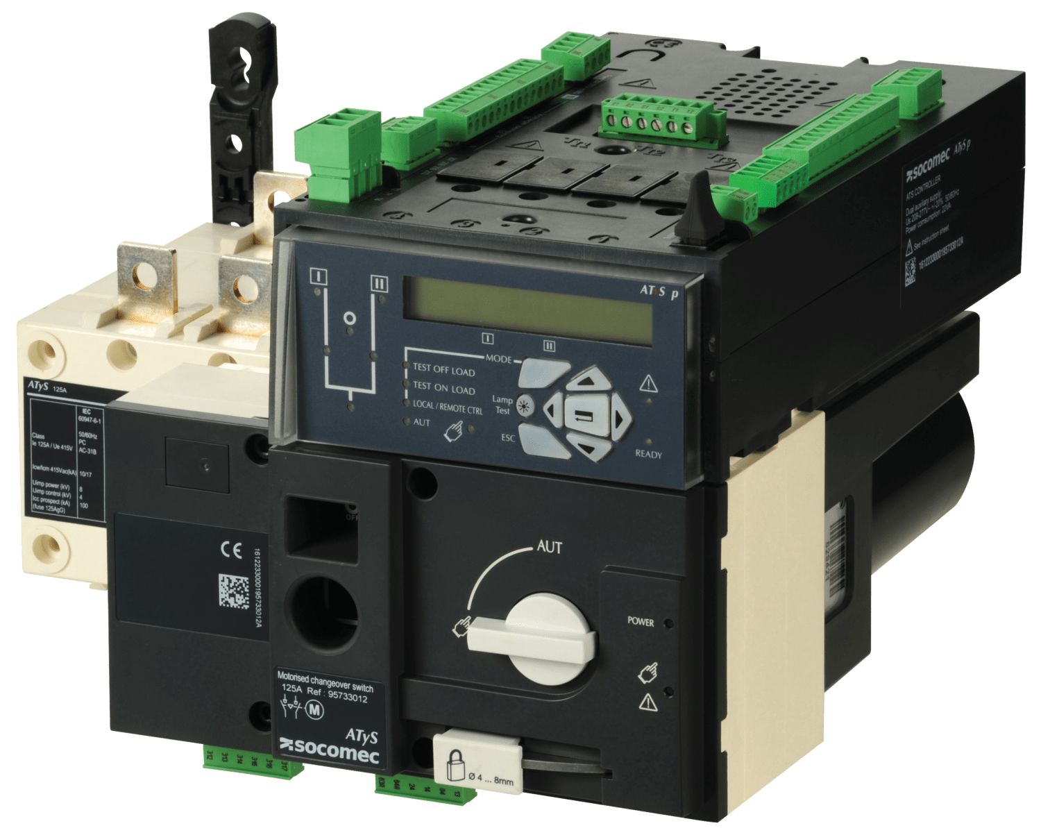 SOCOMEC ELETTROTECNICA - ATYS P 3X125A - ALIM. 230 VAC
