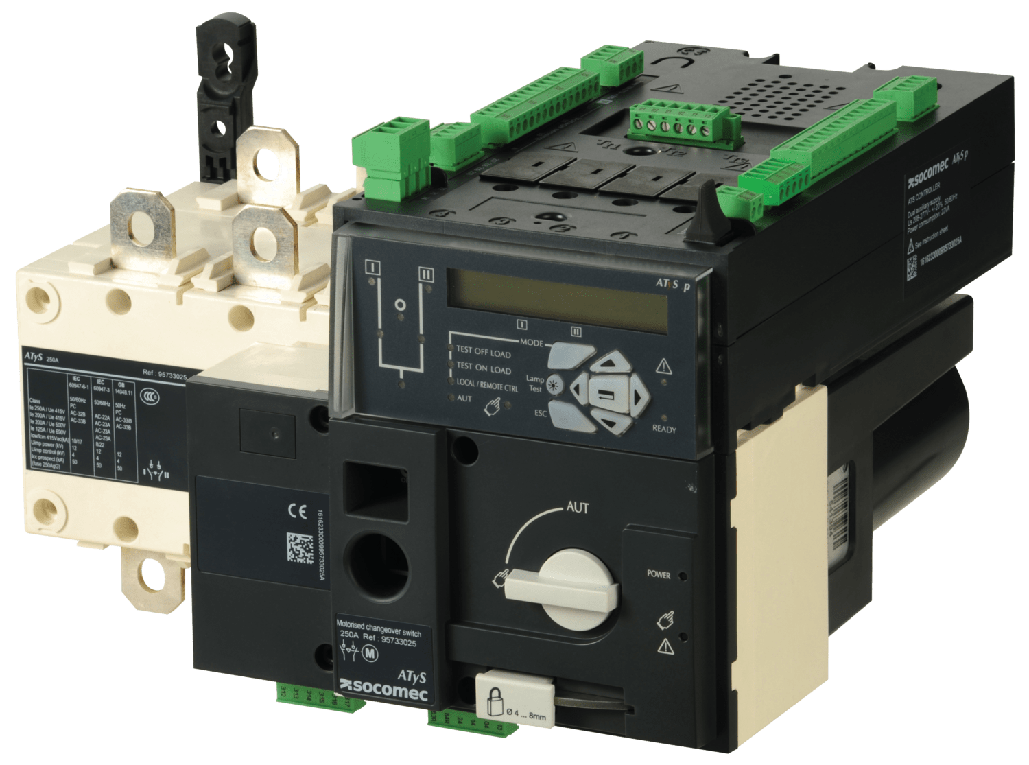 SOCOMEC ELETTROTECNICA - ATYS P 3X250A - ALIM. 230 VAC