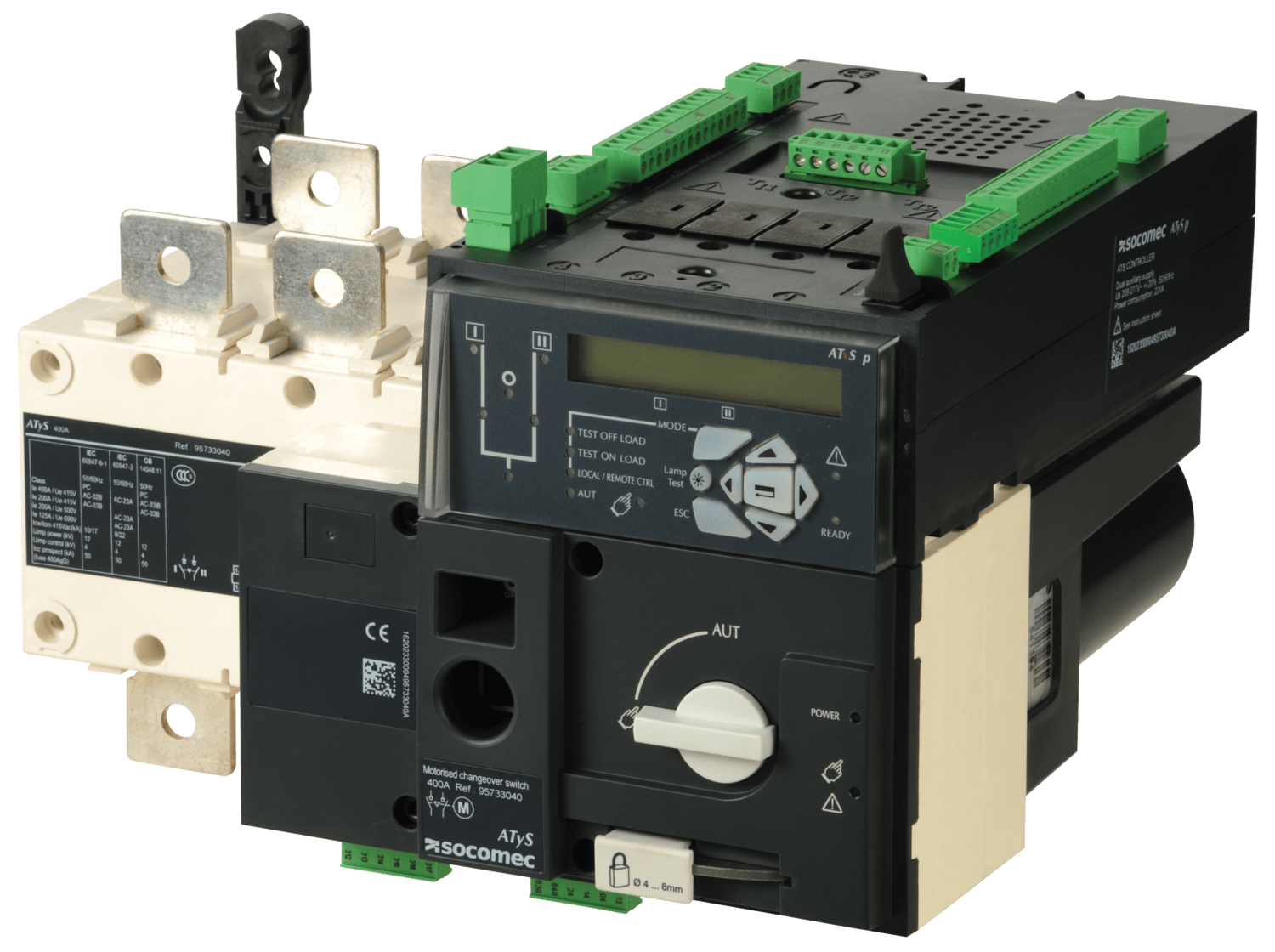 SOCOMEC ELETTROTECNICA - ATYS P 3X400A - ALIM. 230 VAC
