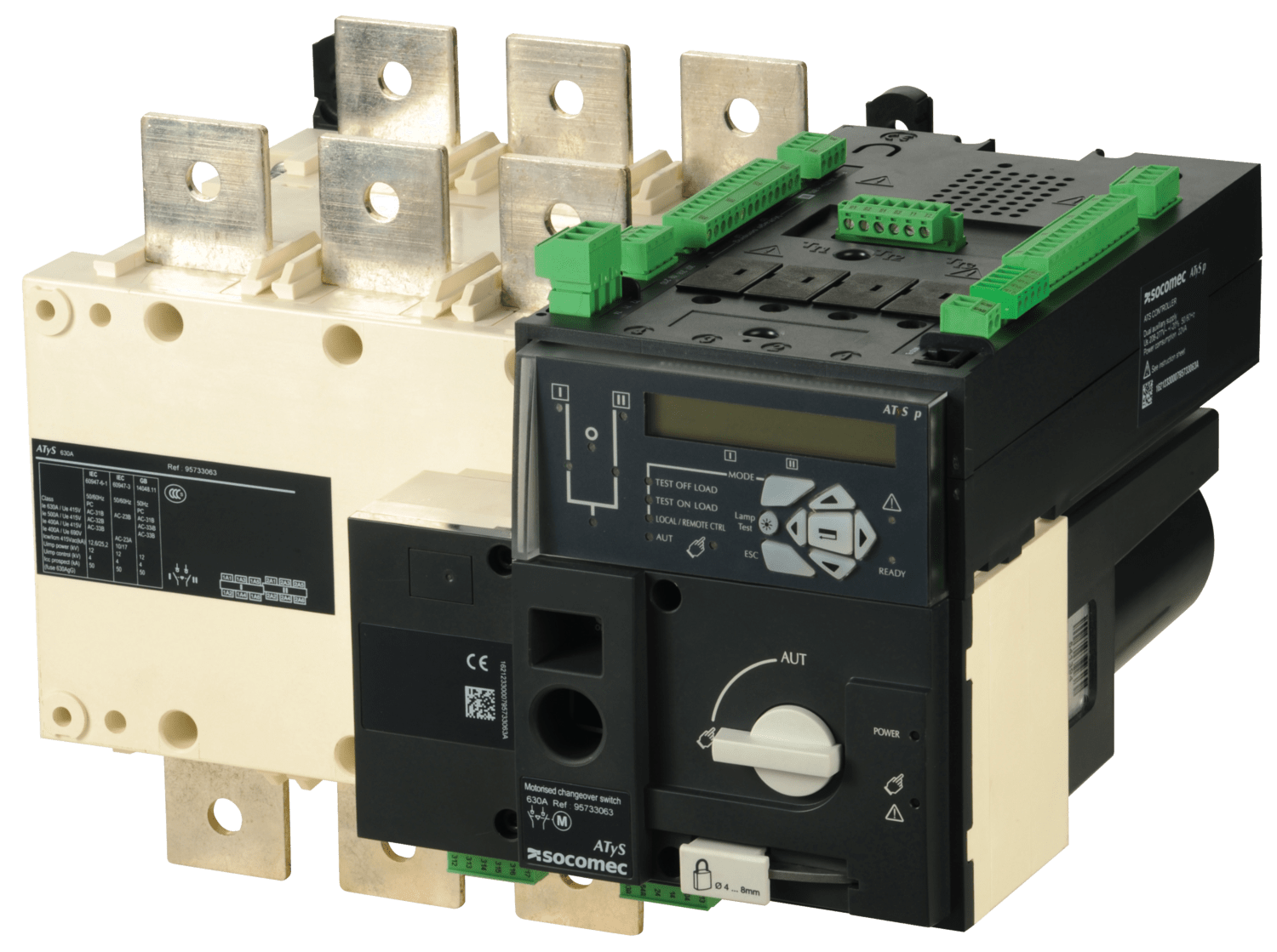 SOCOMEC ELETTROTECNICA - ATYS P 3X500A - ALIM. 230 VAC