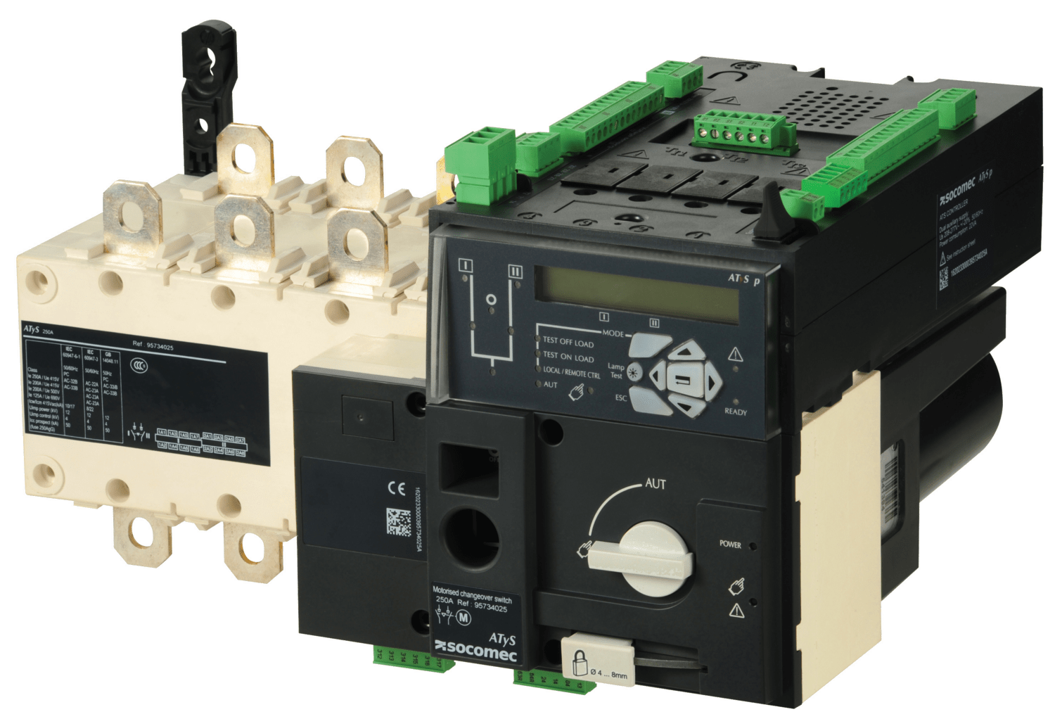 SOCOMEC ELETTROTECNICA - ATYS P 4X250A - ALIM. 230 VAC