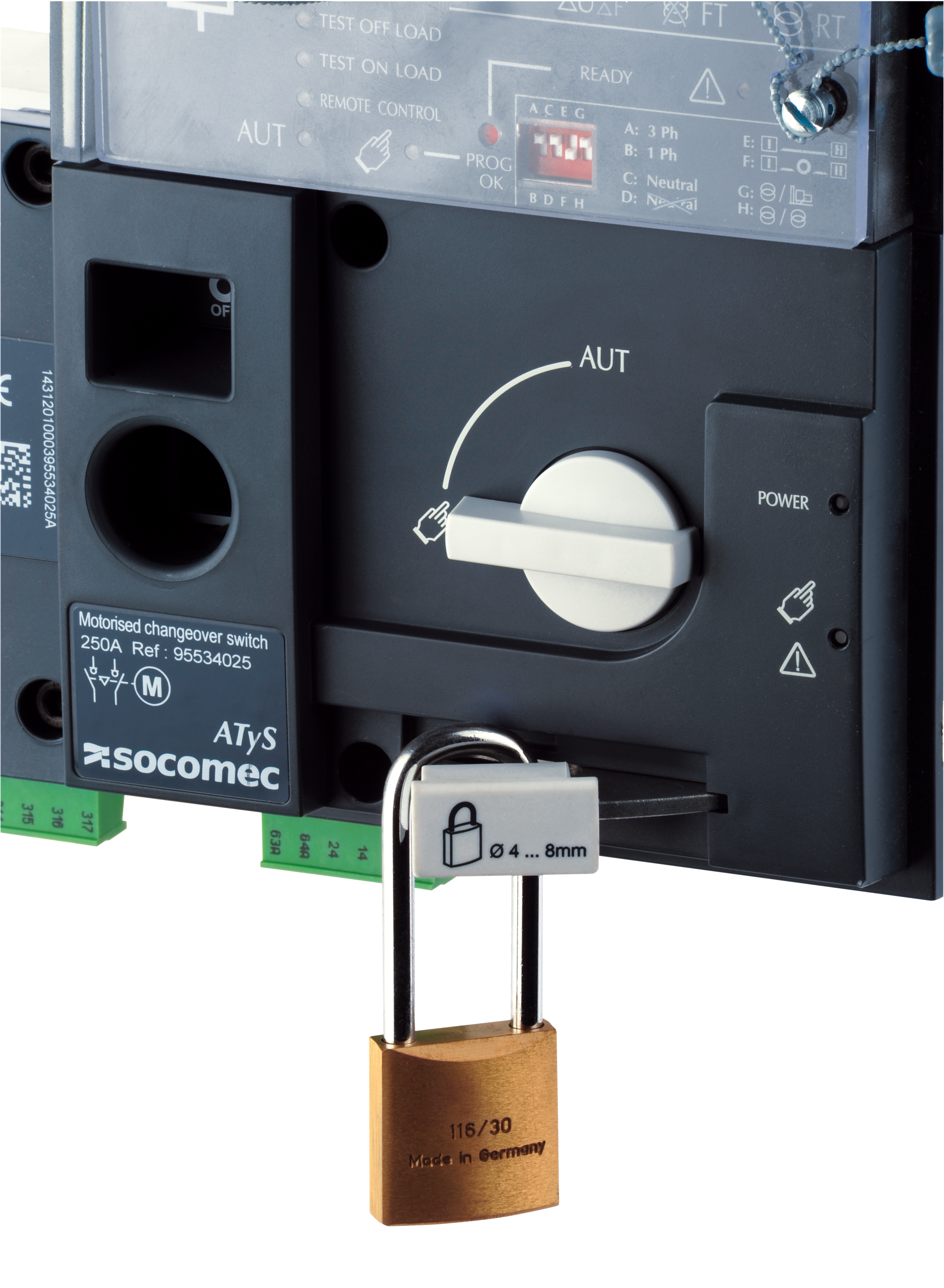 SOCOMEC ELETTROTECNICA - DISCO DI BLOCCO 3 POS. 125-630A