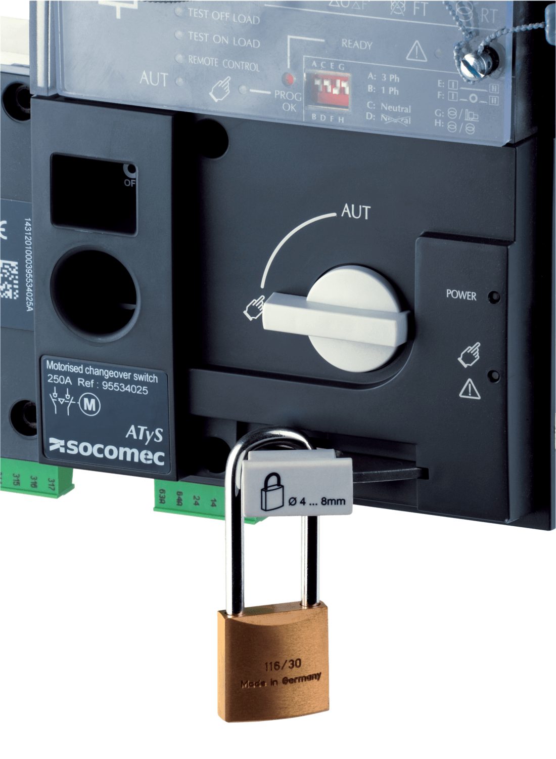 SOCOMEC ELETTROTECNICA - DISCO DI BLOCCO 3 POS. 800-1800A