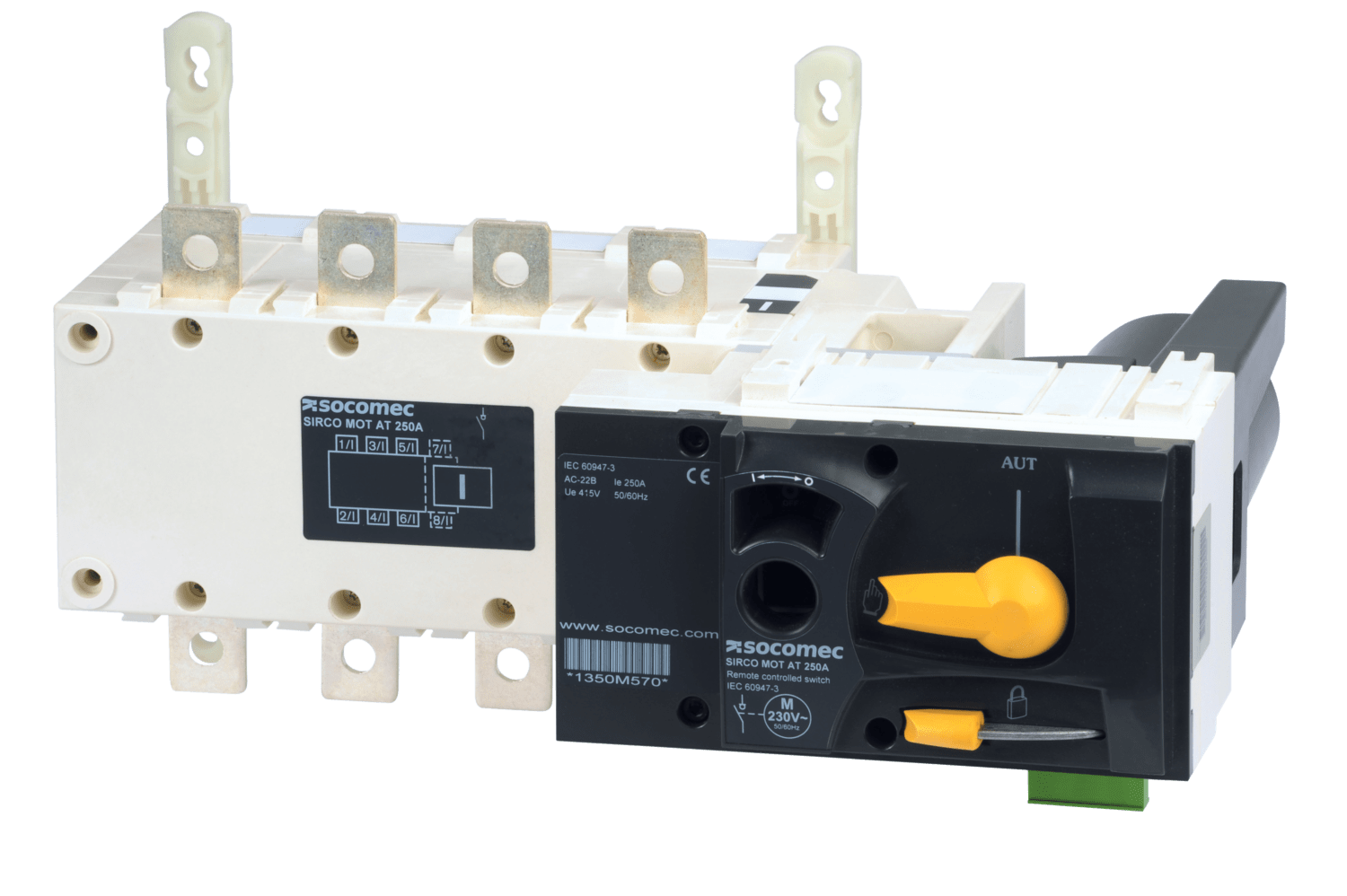 SOCOMEC ELETTROTECNICA - SIRCO MOT AT 3X400A F 230VAC