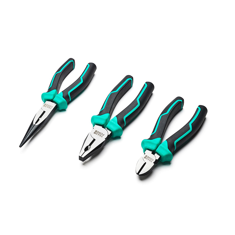 TRADEFORCE - Set 3 pinze impugnatura bimateriale