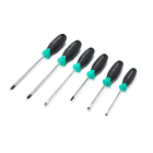 TRADEFORCE - Set 6 cacciaviti 3 taglio 3 croce con punta magnetica e manico ergonomico 0118150001