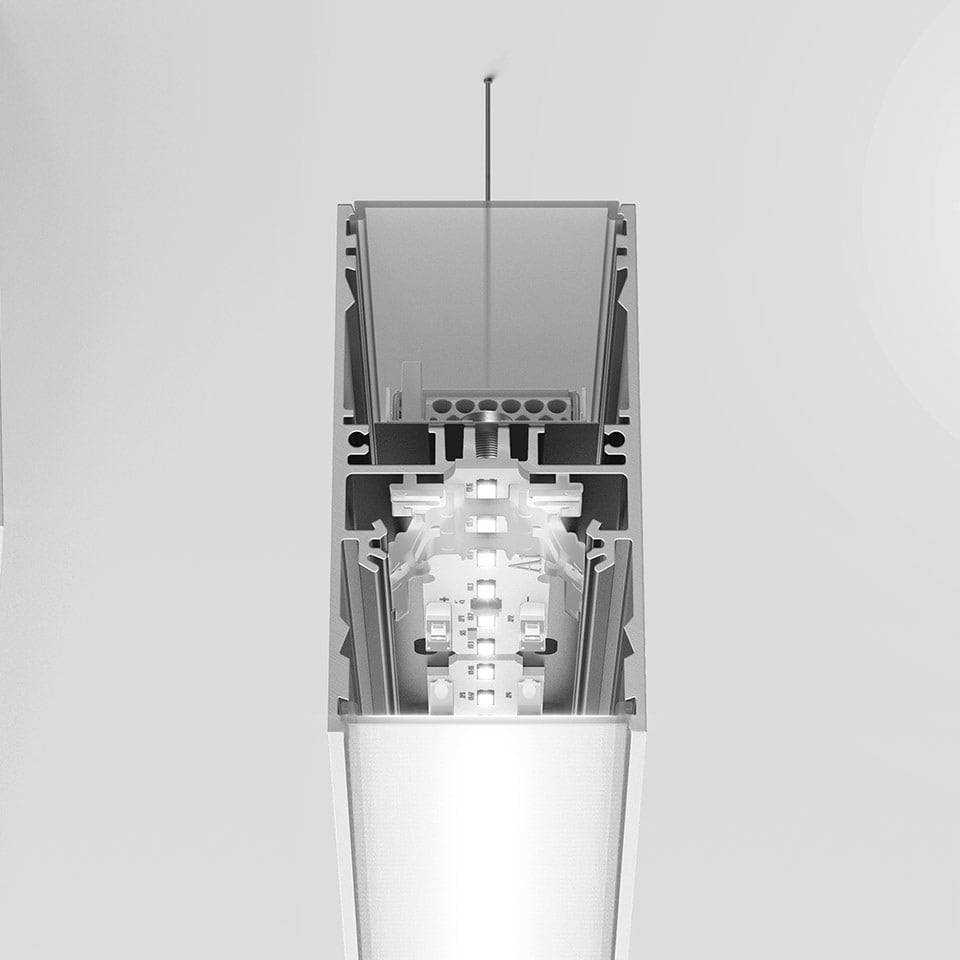 ARTEMIDE - A.39 SOSP/PLAF L=2368MM 830 DIM BCO