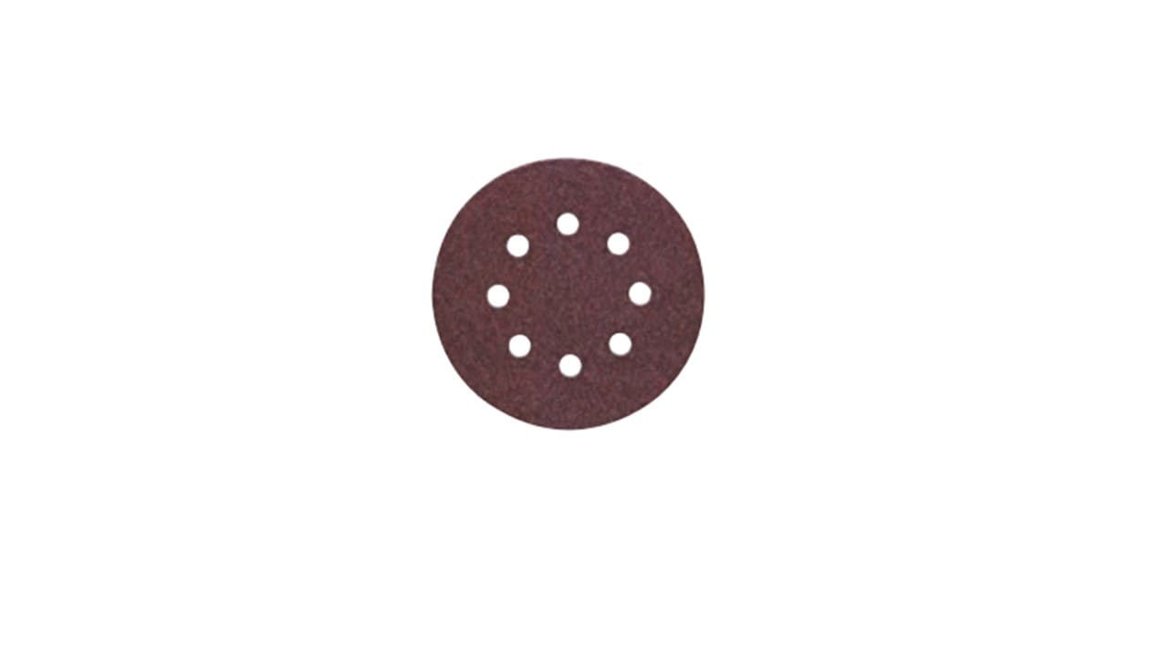 HIKOKI POWER TOOLS - N.10 carte abrasive con velcro per per levigatrici roto-orbitali d.125 mm grana 120 - per legno e metallo -