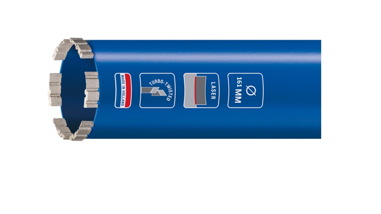 HIKOKI POWER TOOLS - Corona per cemento a umido LASER CONCRETE d.161x400mm x M30, MASTER