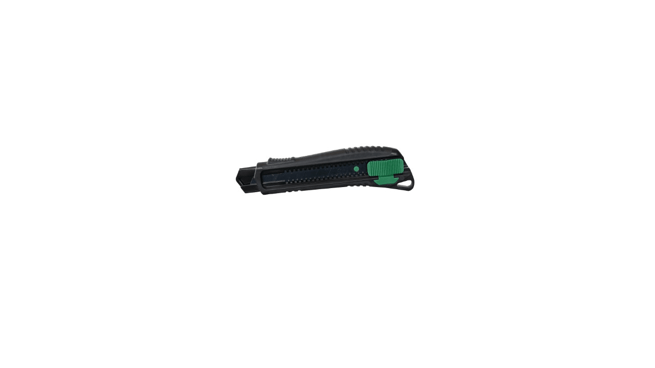 HIKOKI POWER TOOLS - Cutter in ABS+gomma da 18mm, autolock, lama a spezzare SK2, spessore 0,7mm