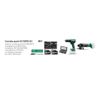HIKOKI POWER TOOLS - KIT DV18DDWPZ + G18DSL2W2Z + 2xBatterie 18v 5Ah + UC18YFSL + KIT 100 inserti