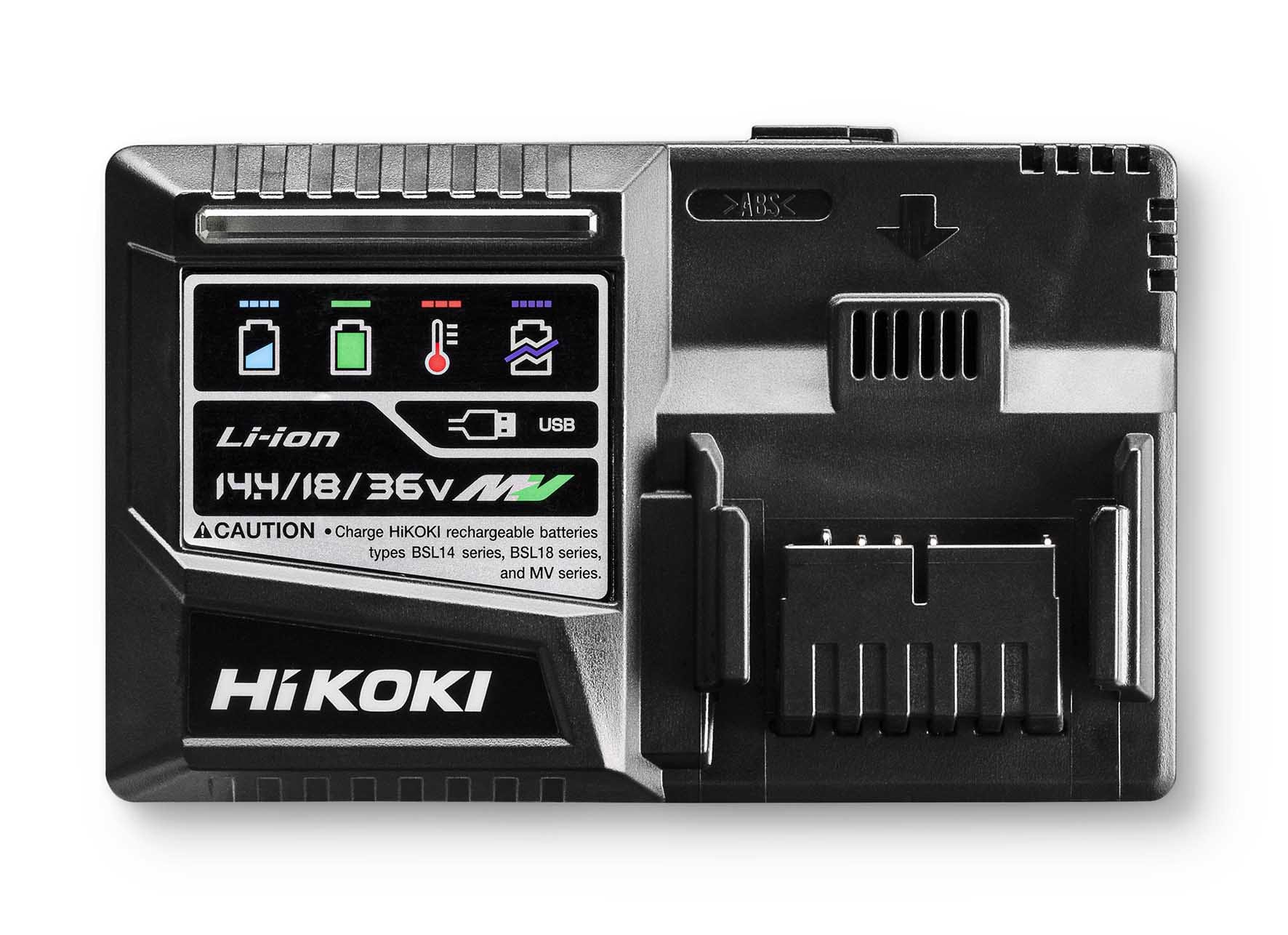 HIKOKI POWER TOOLS - Caricabatterie rapido UC18YSL3 per batterie 14,4 - 18 - MV