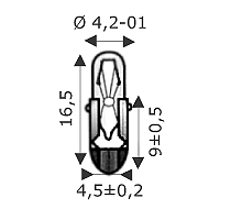 WIMEX - T-4.5 4X16 60V 20MA