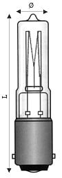 WIMEX - AL.UV-S TUB.BA15D 230V 60WEUP-