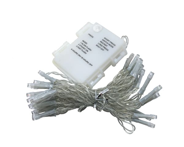 WIMEX - BATT.LED 40L MCOL SILVER IP20