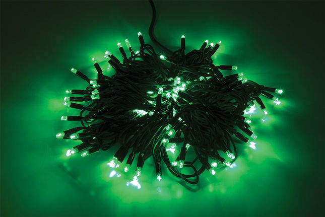 WIMEX - STRINGA NERA 120LED VER FLASH