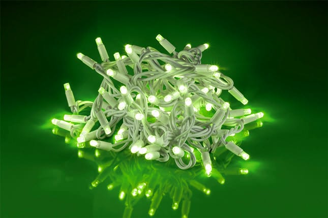 WIMEX - STRINGA BIA 60LED VERDI