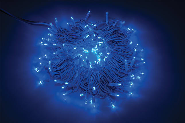 WIMEX - STRINGA BIA 120LED BLU-