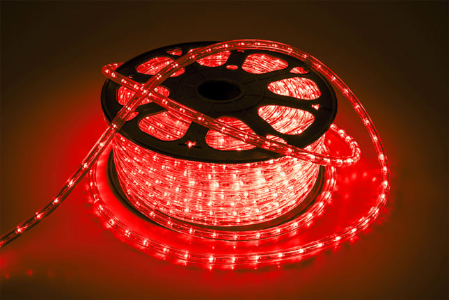 WIMEX - TUBO LED ROSSO ORIZZ 45M-
