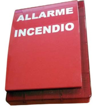 STS ELETTRONICA - SIRENA ANTINCENDIO AUTOALIMENTATA ROSSA