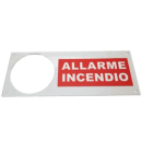 STS ELETTRONICA - CARTELLO DA PARETE' ALLARME INCENDIO' IN