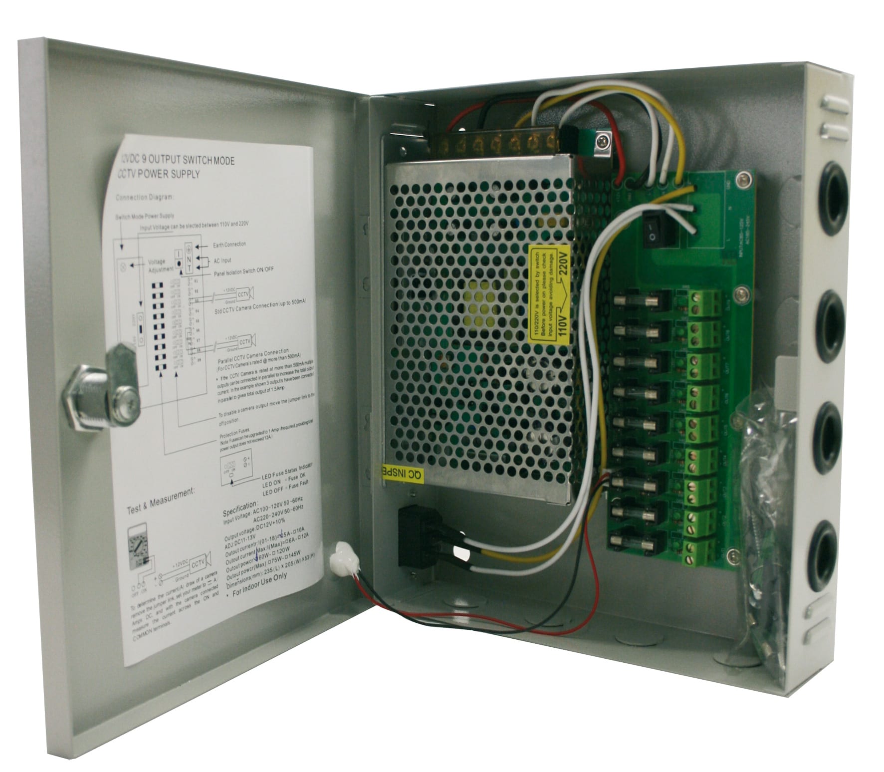 STS ELETTRONICA - STAZIONE DI ALIMENTAZIONE PER TVCC 9 USC 3549