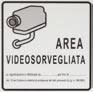 STS ELETTRONICA - ADESIVO CON DICITURA AREA VIDEOSORVEGLIA