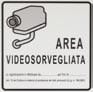 STS ELETTRONICA - ADESIVO CON DICITURA AREA VIDEOSORVEGLIA