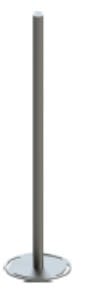 STS ELETTRONICA - PALO ZINCATO DIAMETRO 49MM H 2M PER BARR