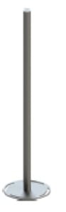 STS ELETTRONICA - PALO ZINCATO DIAMETRO 49MM H 2M PER BARR