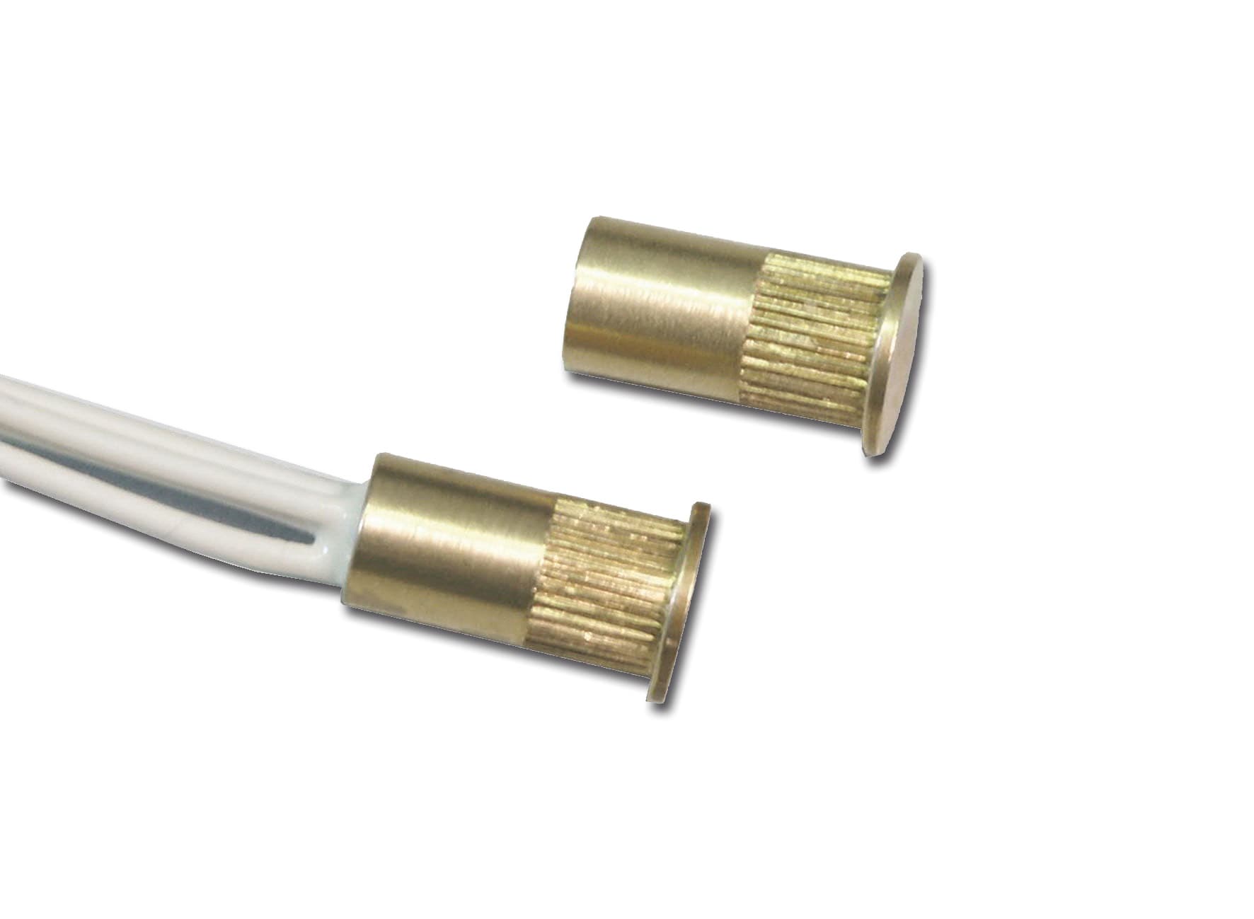 STS ELETTRONICA - CONTATTO MAGNETICO DA INCASSO IN OTTONE.