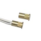 STS ELETTRONICA - CONTATTO MAGNETICO DA INCASSO IN OTTONE.