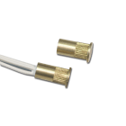 STS ELETTRONICA - CONTATTO MAGNETICO DA INCASSO IN OTTONE.